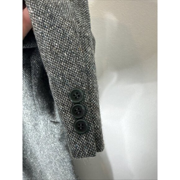 Magee Donegal Tweed Blazer 42R Men’s Gray Green Wool Sport Coat Ireland - Picture 2 of 10